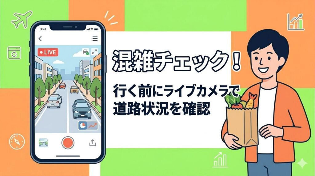 行く前にライブカメラで道路状況を確認の案内画像