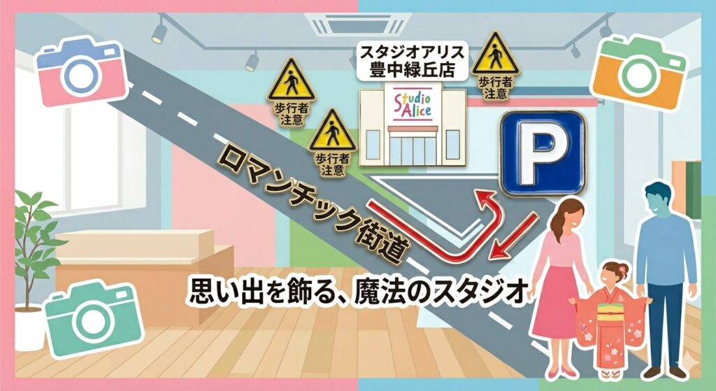 スマホでライブカメラを確認し、スムーズに店舗へ到着する様子