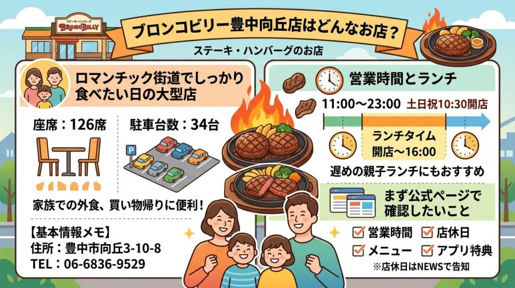 ブロンコビリー豊中向丘店の魅力