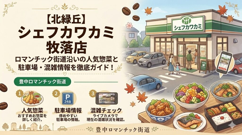 【北緑丘】シェフカワカミ牧落店の人気惣菜と駐車場情報を徹底ガイド！