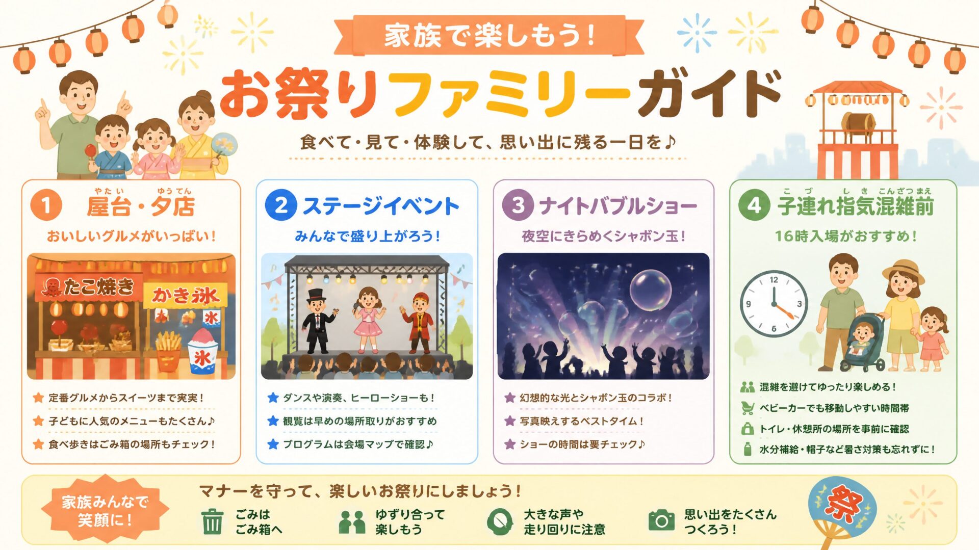 いけだ・いらっしゃいフェスティバル2026 屋台・子連れガイド